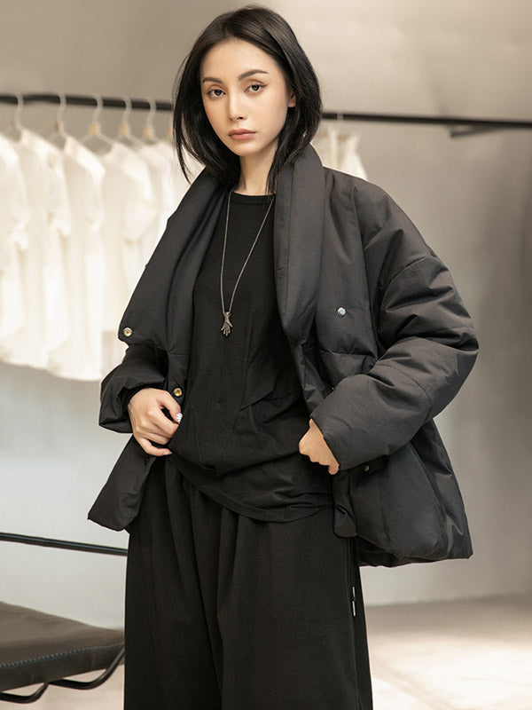 xakxx Original Solid Warm Duck Down Coat