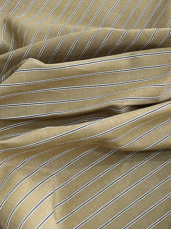 xakxx Long Sleeves Loose Asymmetric Split-Joint Striped Lapel Blouses