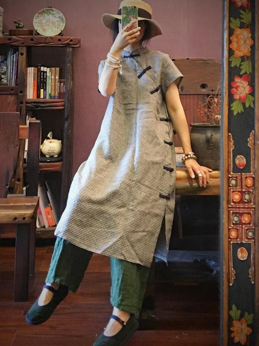 xakxx National Linen Original Button Dress