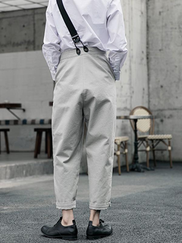 xakxx Vintage One-Shoulder Multi-Buckle Jumpsuit