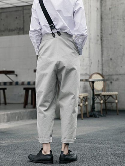 xakxx Vintage One-Shoulder Multi-Buckle Jumpsuit