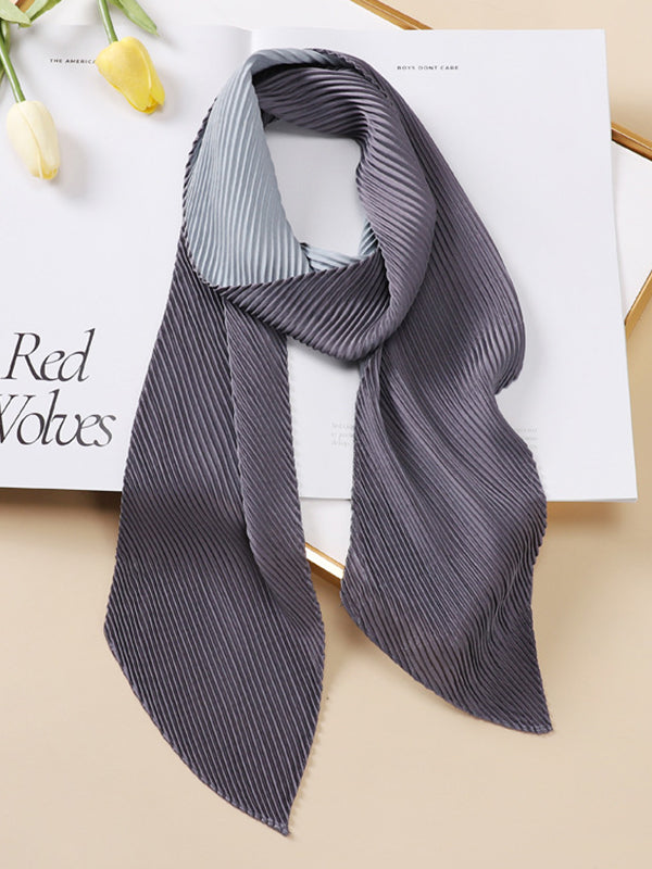 xakxx Casual Pleated Solid Color Shawl&Scarf