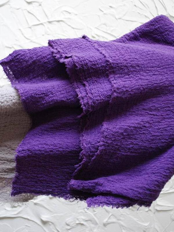 xakxx Retro Casual Crumpled Oversize Scarf