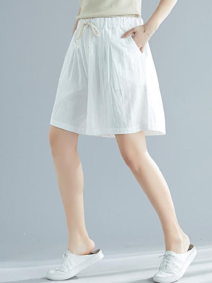 xakxx Loose Solid Wide Leg Pants