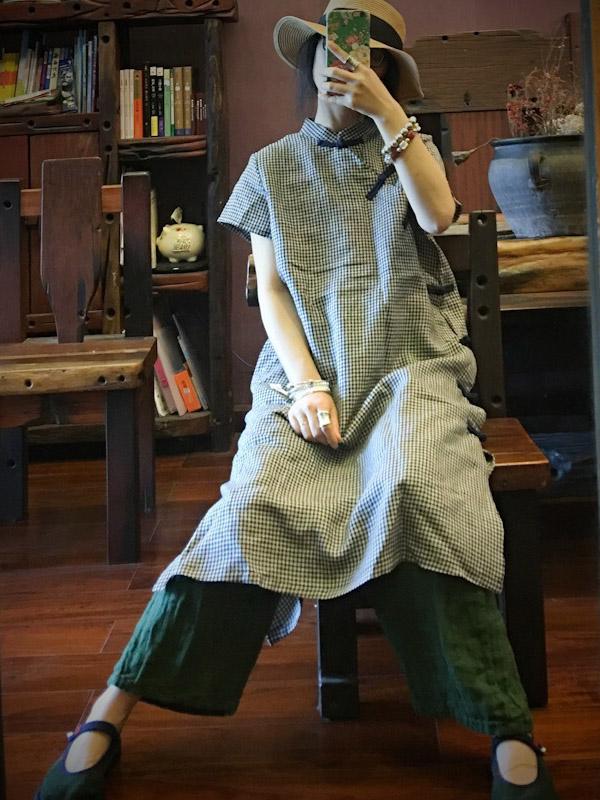 xakxx National Linen Original Button Dress