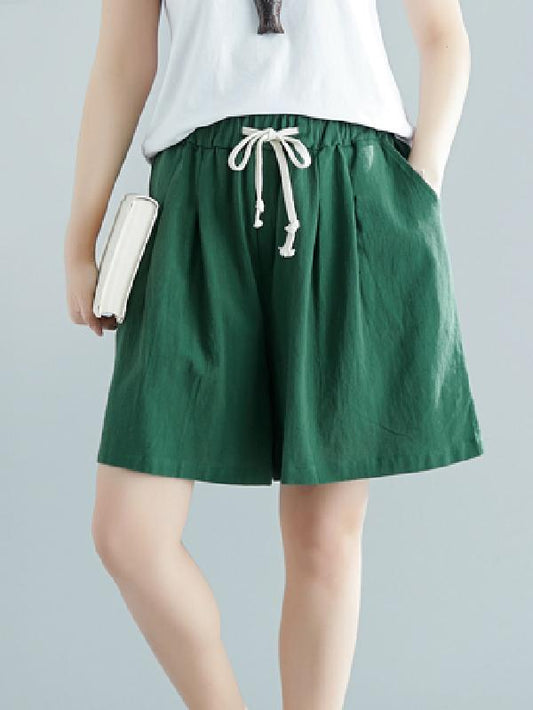 xakxx Loose Solid Wide Leg Pants