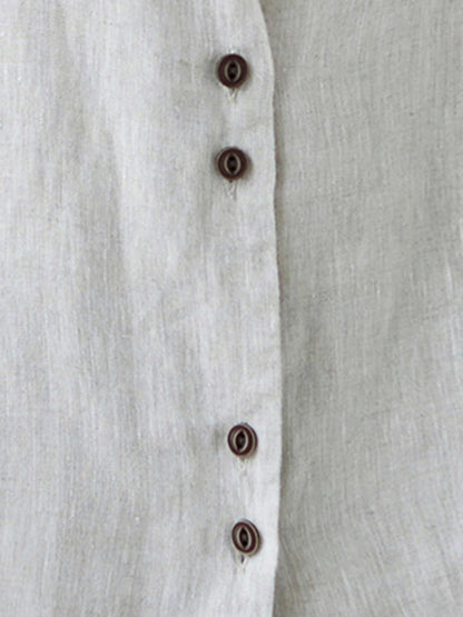 xakxx Simple Loose V-Neck Solid Color Vest