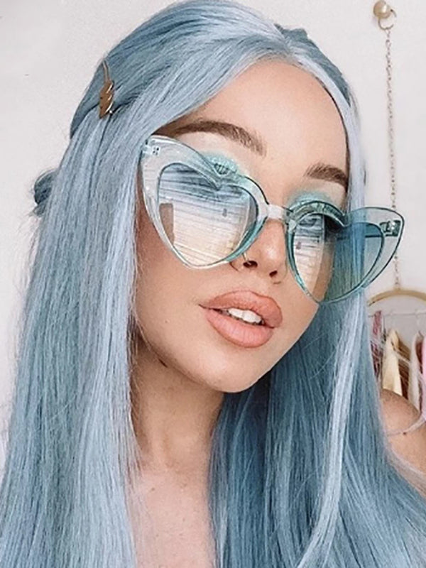 xakxx Heart Shape Sun Protection Sunglasses Accessories