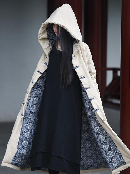 xakxx Original Vintage Ramie Cape Cotton-padded Clothes
