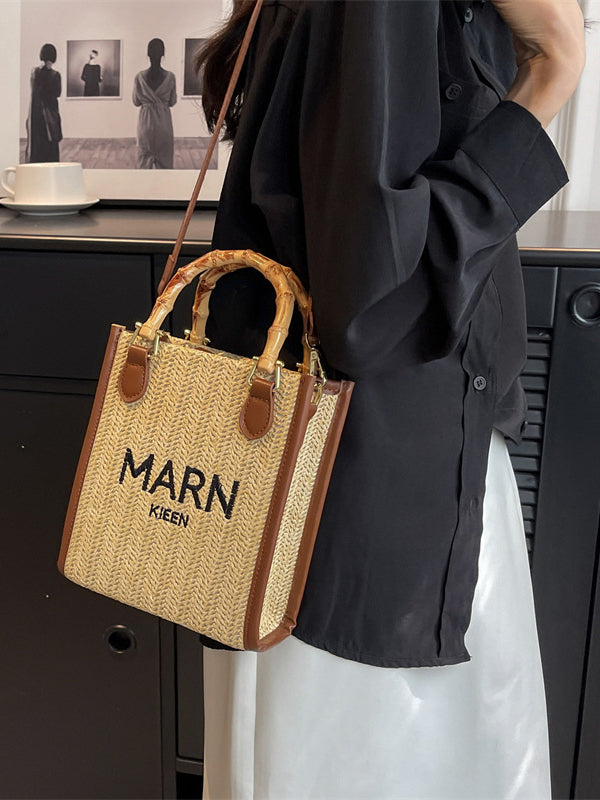 xakxx Embroidered Woven Bags Crossbody Bags Handbags