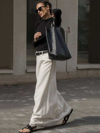 xakxx Stylish H-Line Solid Color Skirts Bottoms