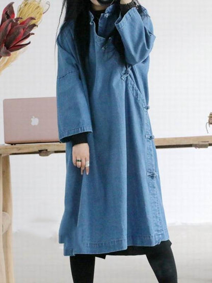 xakxx National Style Button Long Dress