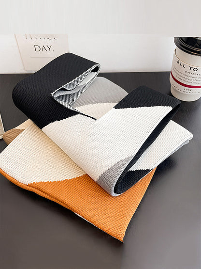 xakxx Contrast Color Woven Bags Handbags
