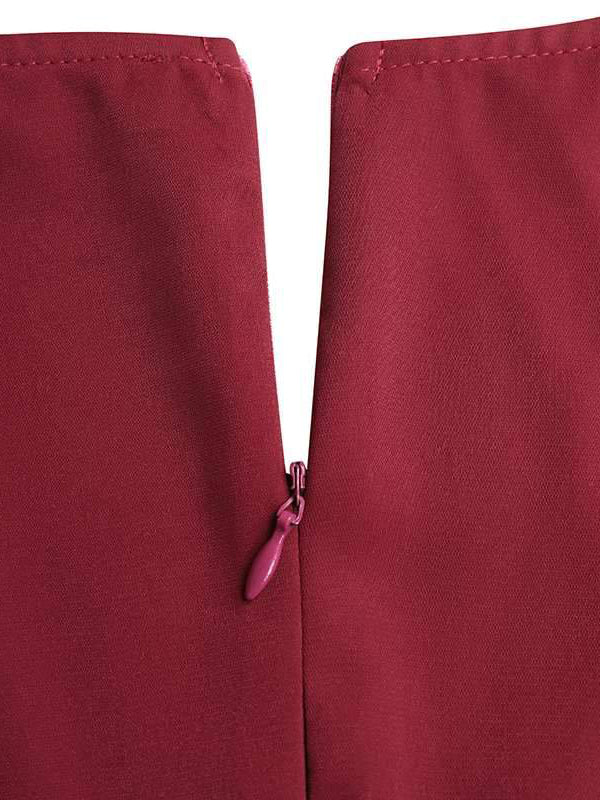 xakxx Simple Solid Color V-Neck Half Sleeves Wide Leg Jumpsuits