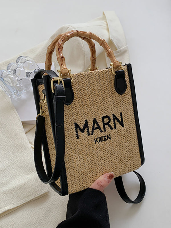 xakxx Embroidered Woven Bags Crossbody Bags Handbags