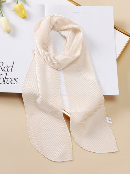 xakxx Casual Pleated Solid Color Shawl&Scarf