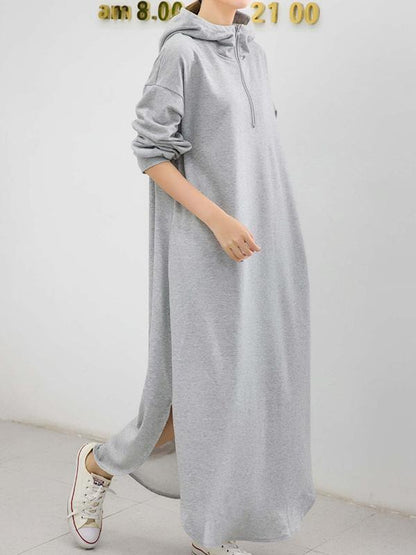 xakxx Simple Loose 2 Colors Long Dress