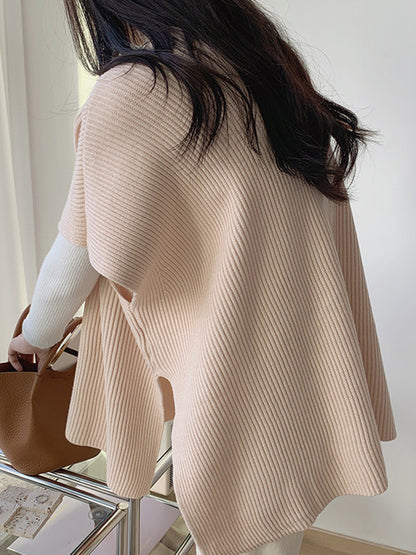 xakxx Casual Loose Short Sleeves Solid Color Round-Neck Sweater Tops Vest Top