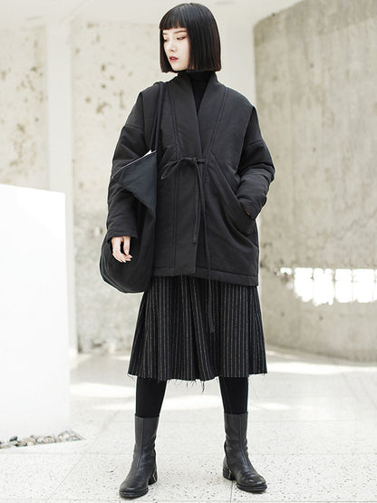xakxx Original Solid Warm Cotton-Padded Coat