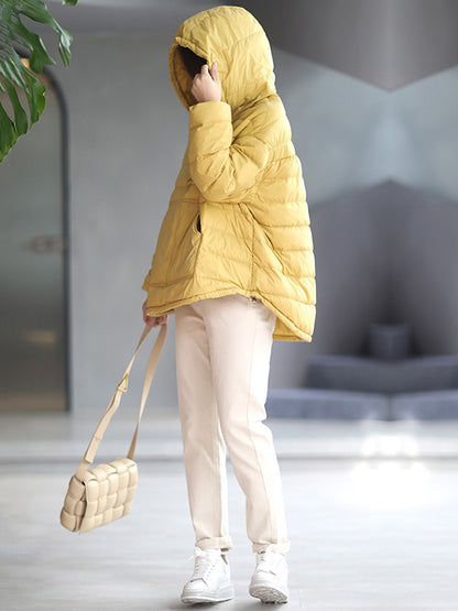 xakxx Original Solid Hooded Duck Down Coat