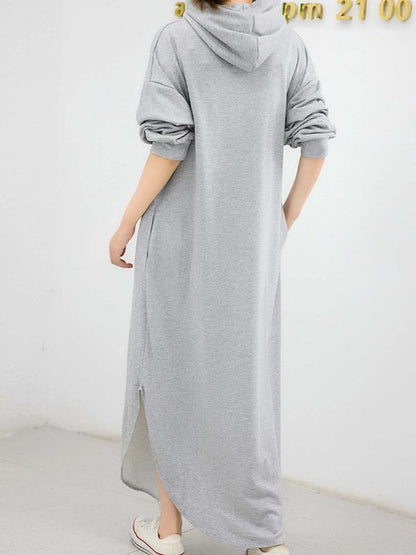 xakxx Simple Loose 2 Colors Long Dress