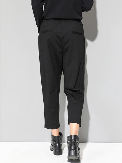 xakxx Leisure Fashion Irregularity Solid Color Harem Pants