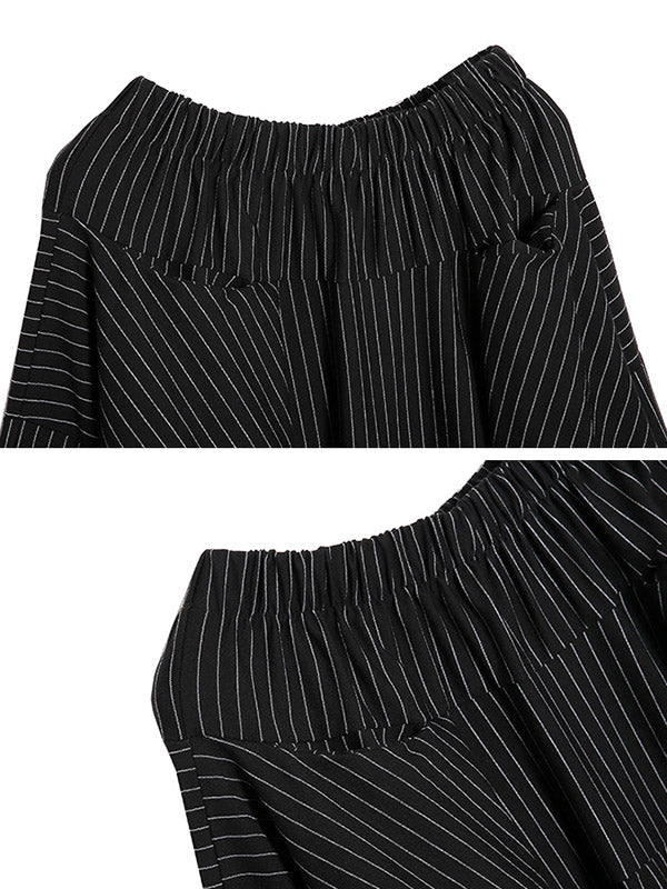 xakxx Empire Loose Stripe Wide Leg Pants