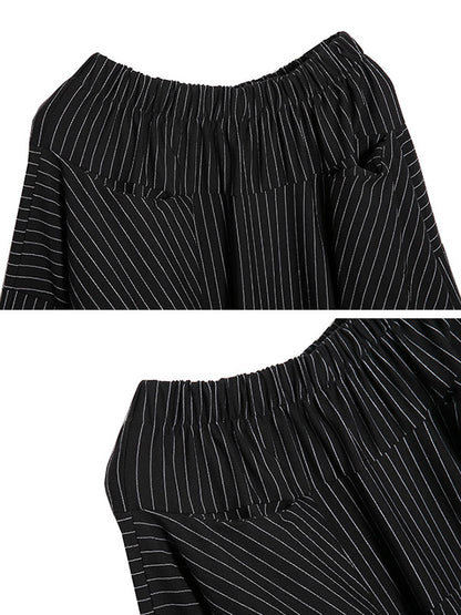 xakxx Empire Loose Stripe Wide Leg Pants