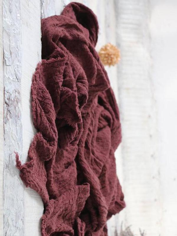 xakxx Retro Casual Crumpled Oversize Scarf