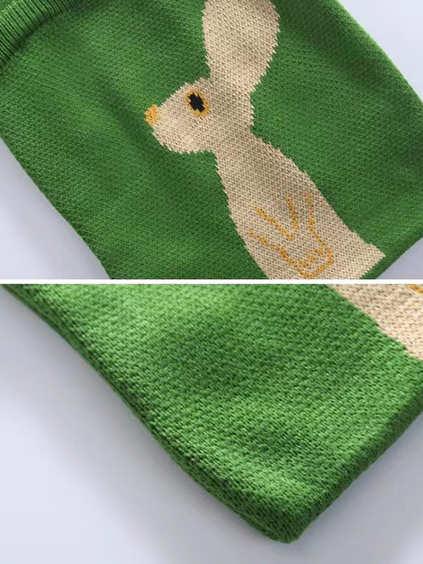 xakxx Casual Weave Contrast Color Animal Bags Accessories