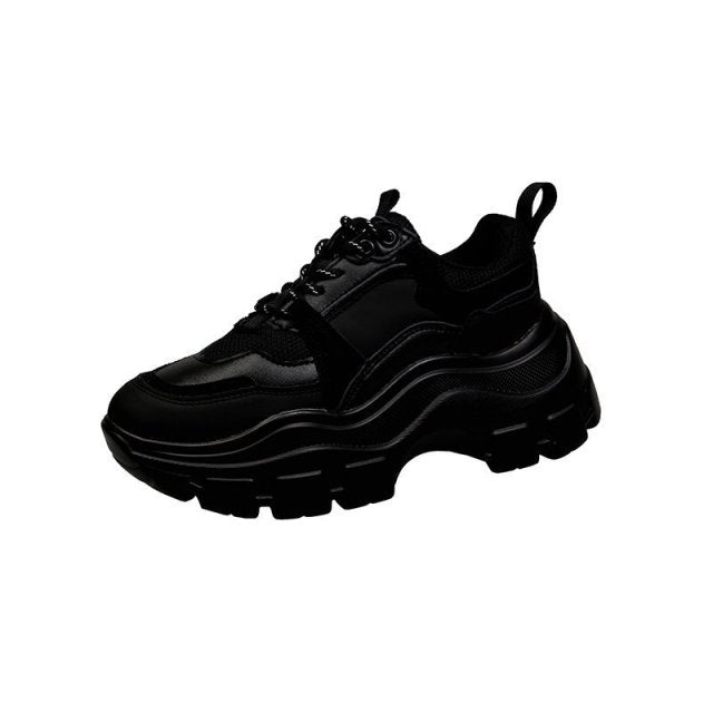 VIP Link For dropshipping Fujin Chunky Sneakers Women Spring Thick Bottom Daddy Shoes Round Toe Breathing Leisure Women Shoes