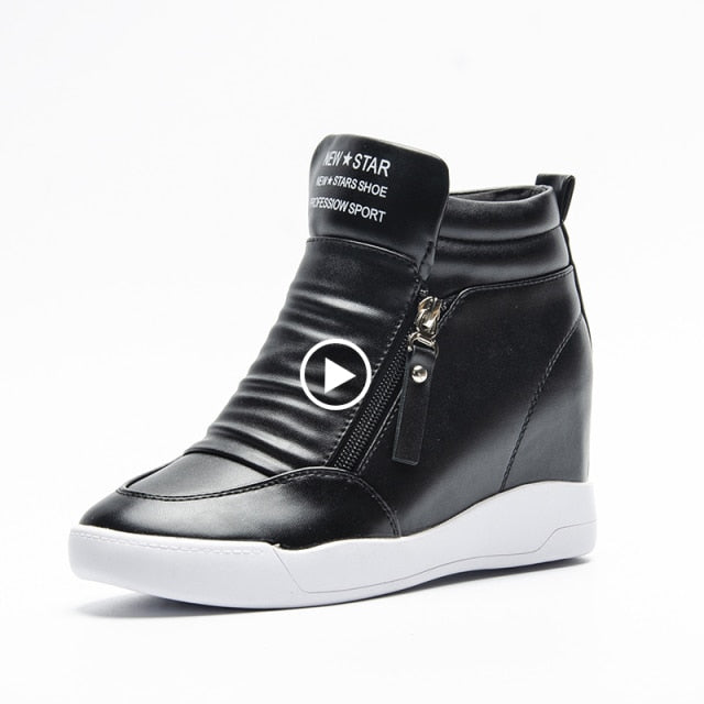VIP Link For dropshipping Fujin Chunky Sneakers Women Spring Thick Bottom Daddy Shoes Round Toe Breathing Leisure Women Shoes