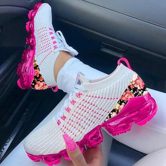 Women Sneakers Summer Outdoor Sports Shoes Multicolor Leisure Comfortable Lace Up Plus Size Zapatos De Mujer Casual Shoes