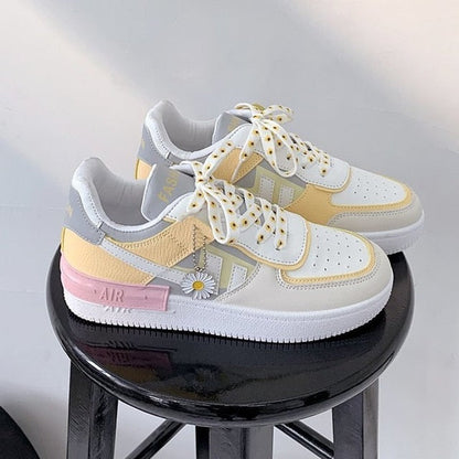 xakxx New Women Sneakers White Tennis Women Shoes Canvas Slip On Female Row Shoes Platform Flats Casual Ladies Vulcanize Shoes