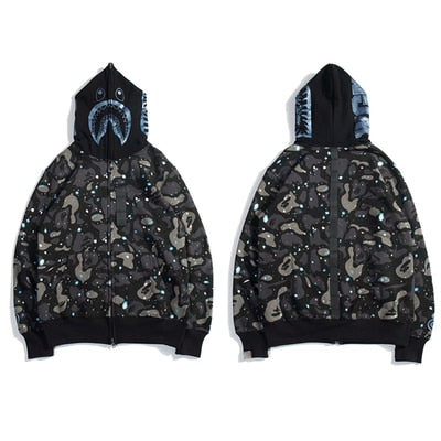 xakxx Classic Sweater Thin Zipper Hoodie Couple Sweater Zip Hoodie Women Jacket Coat New1004