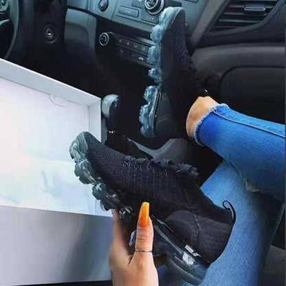 xakxx Women Mesh Breathable Sport Sneakers Ladies Casual Light Outdoor Shoes Female Platform Running Walking Shoes Tenis Feminino