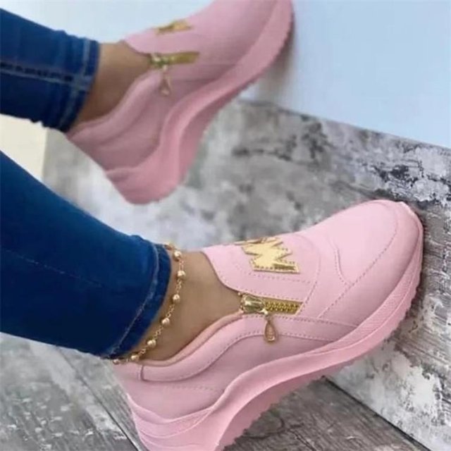 xakxx New Women Sneakers Lace-Up Wedge Sports Shoes Women's Vulcanized Shoes Casual Platform Ladies Sneakers Comfy Females Shoes