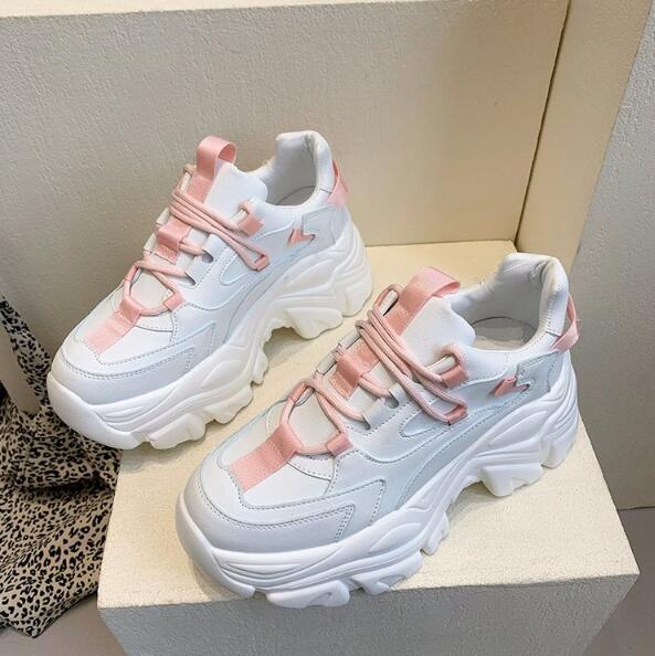 xakxxr Platform Sneakers White Woman Vulcanize Shoes Femme Tenis Con Plataforma Luxury Tennis Feminino For Women  Zapatos Mujer