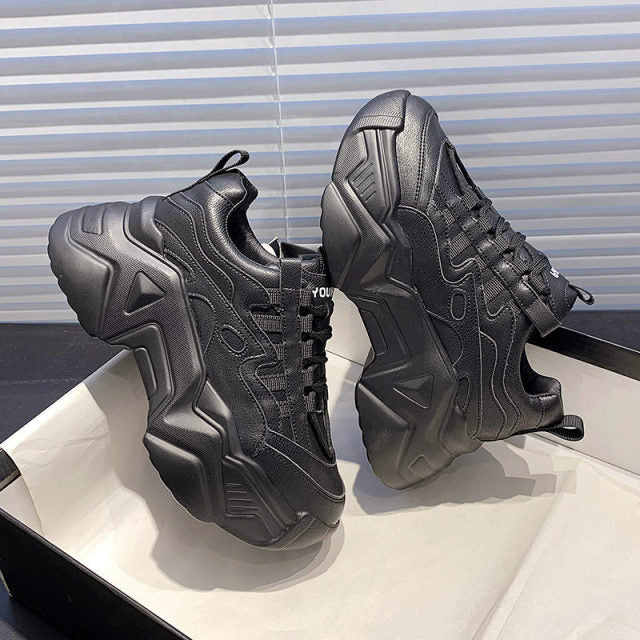 xakxx Women's Dad Shoes Luxury Women Sneakers Fashion White Sports Shoe Mesh Platform Female Footwear Tennis Tenis Con Plataforma