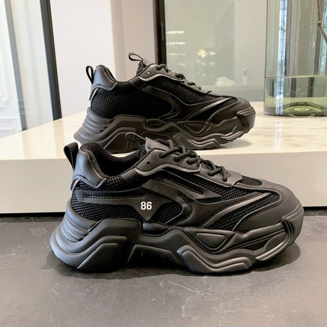 VIP Link For dropshipping Fujin Chunky Sneakers Women Spring Thick Bottom Daddy Shoes Round Toe Breathing Leisure Women Shoes