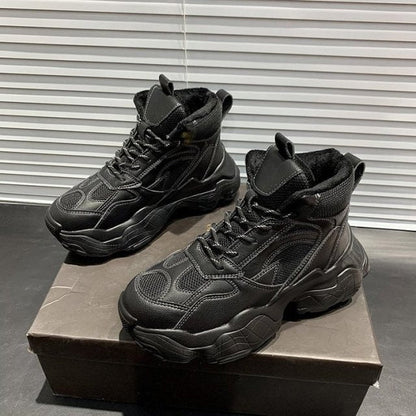 VIP Link For dropshipping Fujin Chunky Sneakers Women Spring Thick Bottom Daddy Shoes Round Toe Breathing Leisure Women Shoes