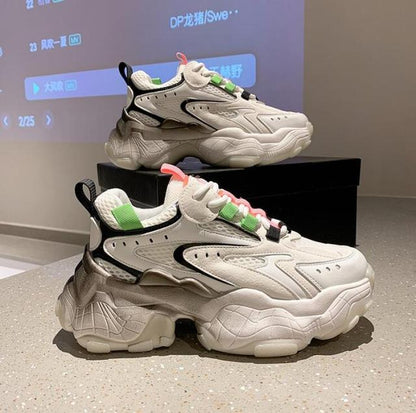 xakxxr Platform Sneakers White Woman Vulcanize Shoes Femme Tenis Con Plataforma Luxury Tennis Feminino For Women  Zapatos Mujer