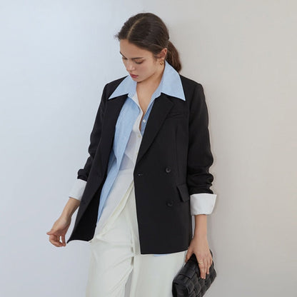 Office Ladies Casual White Blazer Women Spring Black Oversized Blazer Jacket Female Elegant Business Short Green Coat