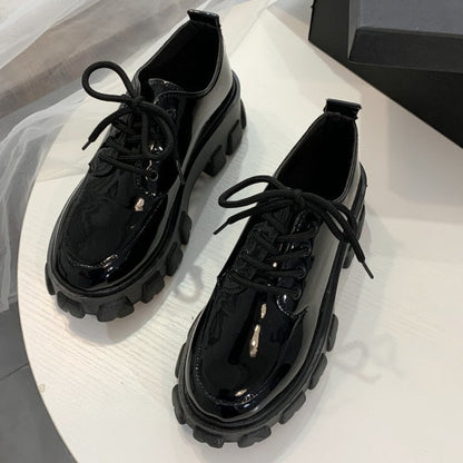 Autumn Boots Women Platform Shoes Thinken Heel Chunky Sneakers Black Punk Boots Shoes Height Increasing Botas De Mujer