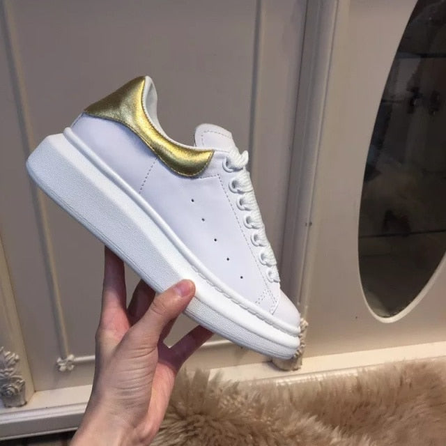 xakxx Spring Designer Wedges White Shoes Female Platform Sneakers Women Tenis Feminino Casual Female Woman Trainers Mcqueens