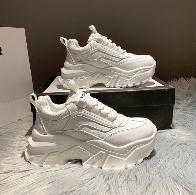 xakxx Women's Dad Shoes Luxury Women Sneakers Fashion White Sports Shoe Mesh Platform Female Footwear Tennis Tenis Con Plataforma