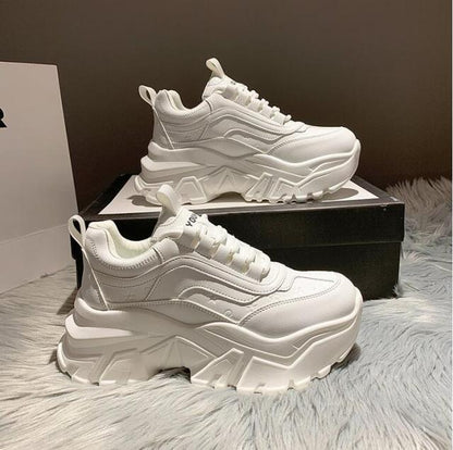 xakxx Women's Dad Shoes Luxury Women Sneakers Fashion White Sports Shoe Mesh Platform Female Footwear Tennis Tenis Con Plataforma