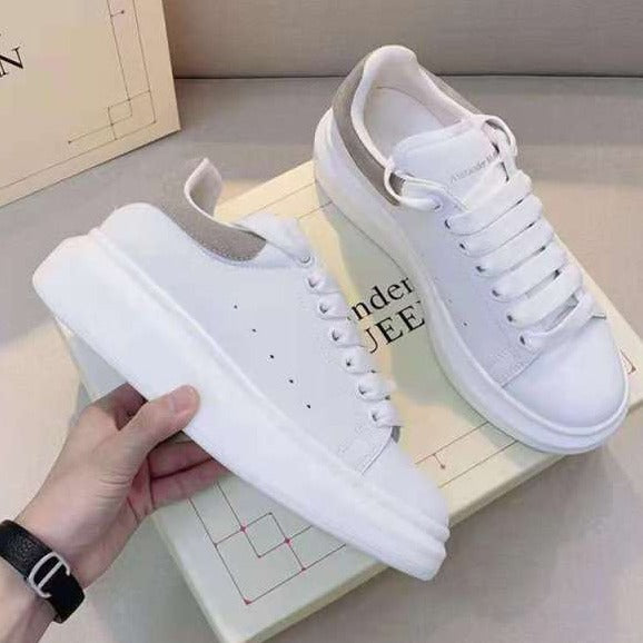 xakxx Luxury Mcqueen Shoes for Women Brand Design Alexander White Chunky Sneakers Female Vulcanize Shoes Zapatillas De Deporte X12