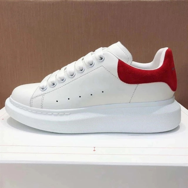 xakxx Luxury Mcqueen Shoes for Women Brand Design Alexander White Chunky Sneakers Female Vulcanize Shoes Zapatillas De Deporte X12