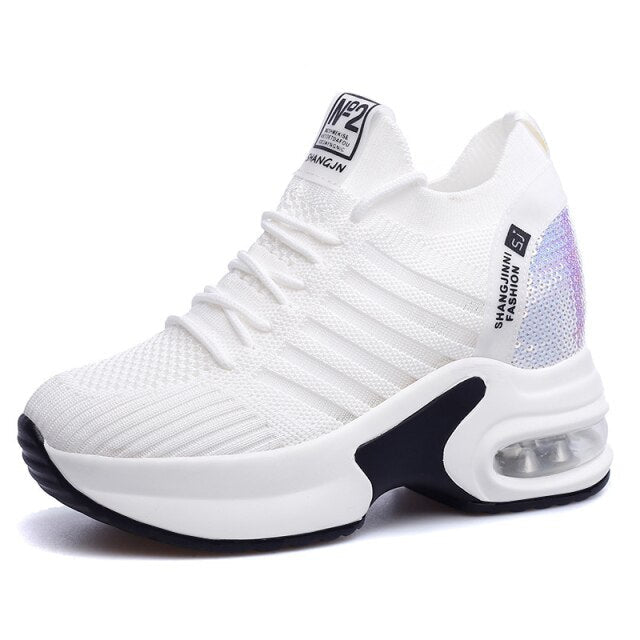 Fashion Sneakers Women Casual Shoes Tenis Feminino Comfy Ladies Vulcanize Shoes Lace Up Trainers Women Platform Sneakers